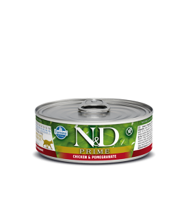 Comida húmeda de pollo y granada