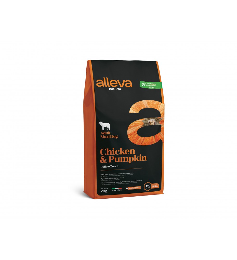 Alleva Natural Adult Chicken & Pumpkin Maxi 2 Kg