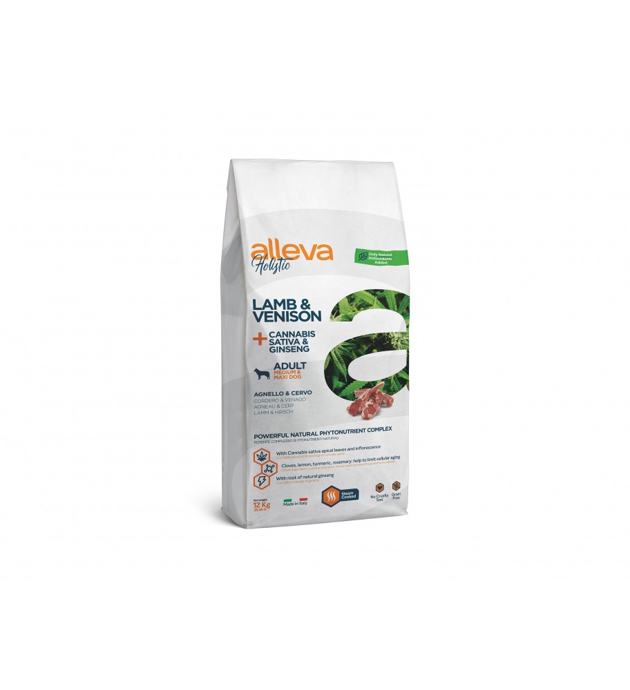 Alleva Holistic Adult Lamb & Venison Medium Maxi 12 Kg