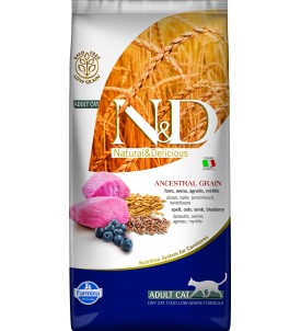 Farmina N&D Gatos Bajo en Cereales Cordero & Arándanos