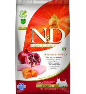 Farmina N&D Sin Cereales Calabaza Adultos - Razas Mini Pollo
