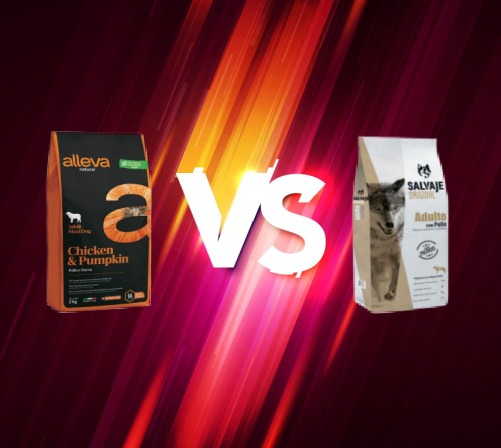 Comparativa de Alimentos para Perros: Salvaje Original Adulto vs. Alleva Natural Adulto Pollo & Calabaza Maxi